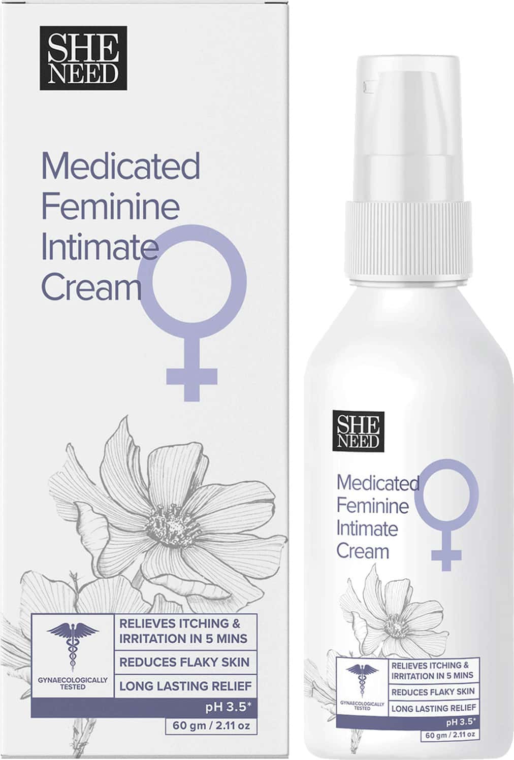 Sheneed Feminine Intimate Cream For Women | For Brightening & Hydration In Bikini Area 60gm