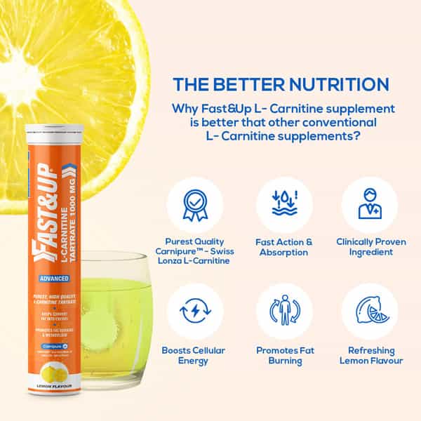 fast and up l carnitine Buy FAST&UP L-CARNITINE TARTRATE 1000MG HELPS BURN FAT LEMON FLAVOUR A 20 TABLETS Online & Get Upto 60% OFF at PharmEasy oral supplement Whey Protein Isolate | Count:120 Veg Capsules