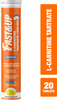 Fast&Up L-Carnitine Tartrate 1000Mg Helps Burn Fat Lemon Flavour A 20 Tablets