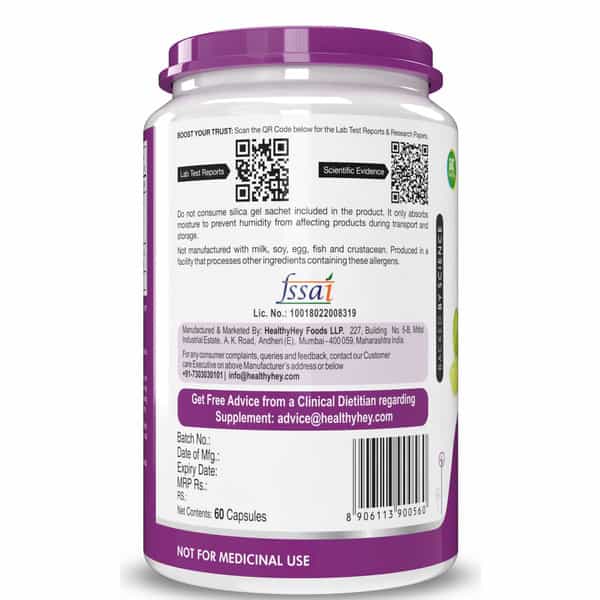 Healthyhey Nutrition Amla Extract 50:1 - 60 Veg. Capsules