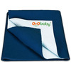 Oyo Baby Waterproof Bed Protector Baby Dry Sheet Extra Large Dark Sea Blue (140 Cm X 200 Cm)