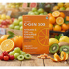 Genone C-Gen 500 Chewable Natural Vitamin C|Limcee Tangy Orange|Boost Immunity|Antioxidant|60 N