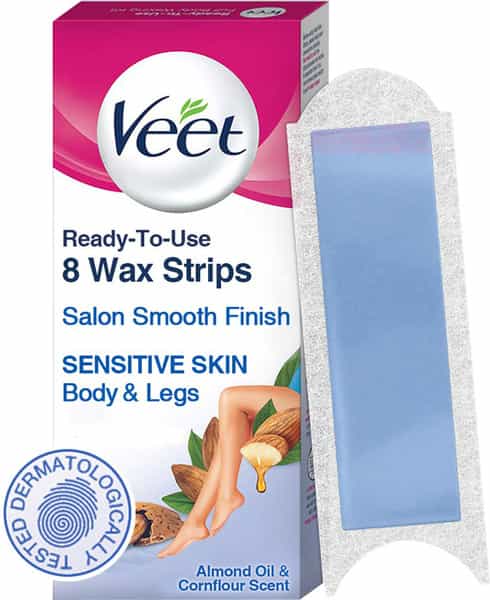 Veet Half Body Waxing Kit Sensitive Skin 8 Strips
