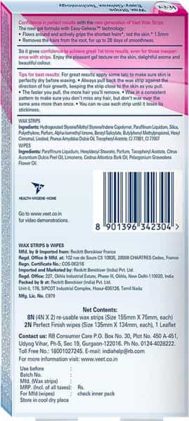 Veet Half Body Waxing Kit Sensitive Skin 8 Strips