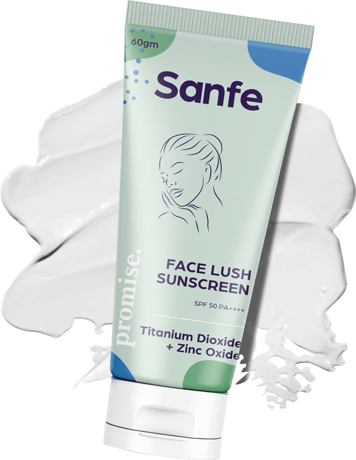 Buy SANFE PROMISE AVOBENZONE FACE LUSH SUNSCREEN FOR ALL SKIN TYPES