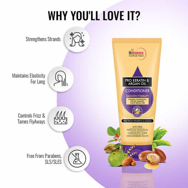 St.botanica Pro Keratin & Argan Oil Smooth Therapy Conditioner - 200 Ml