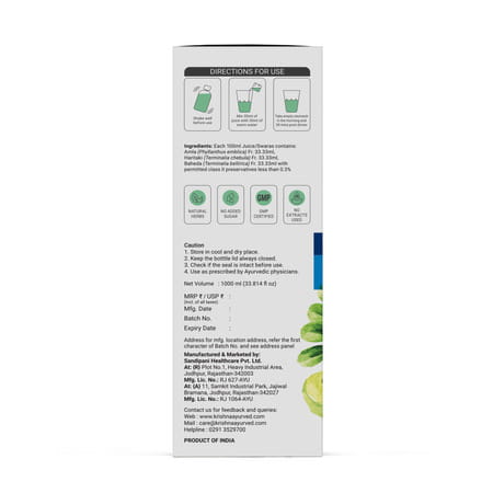 Krishna'S Triphala Juice - 1 Litre