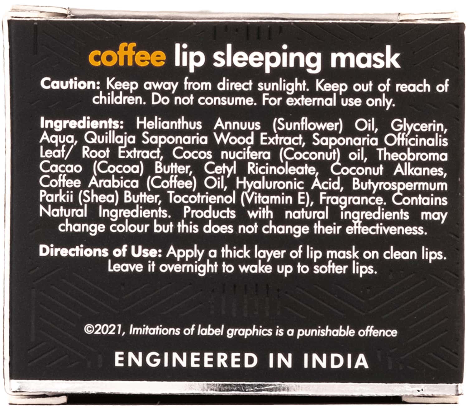 Buy MCAFFEINE COFFEE LIP SLEEPING MASK (12GM) Online & Get Upto 60 OFF
