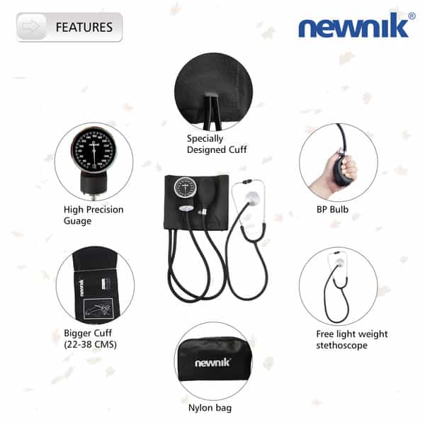 Newnik Sp501 Sphygmomanometer Aneroid Bp Monitor Device 1