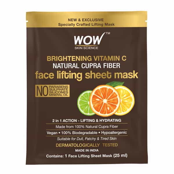 Wow Skin Science Vitamin C Cupra Face Lifting Mask Sheet 25 Ml