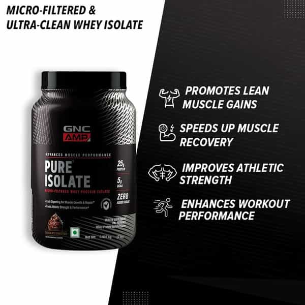 Gnc Amp Pure Isolate | Advanced Muscle Performance (Chocolate | 2 Lbs)