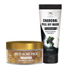 Tnw-The Natural Wash Combo With Charcoal Peel Off Mask & Anti Acne Face Pack