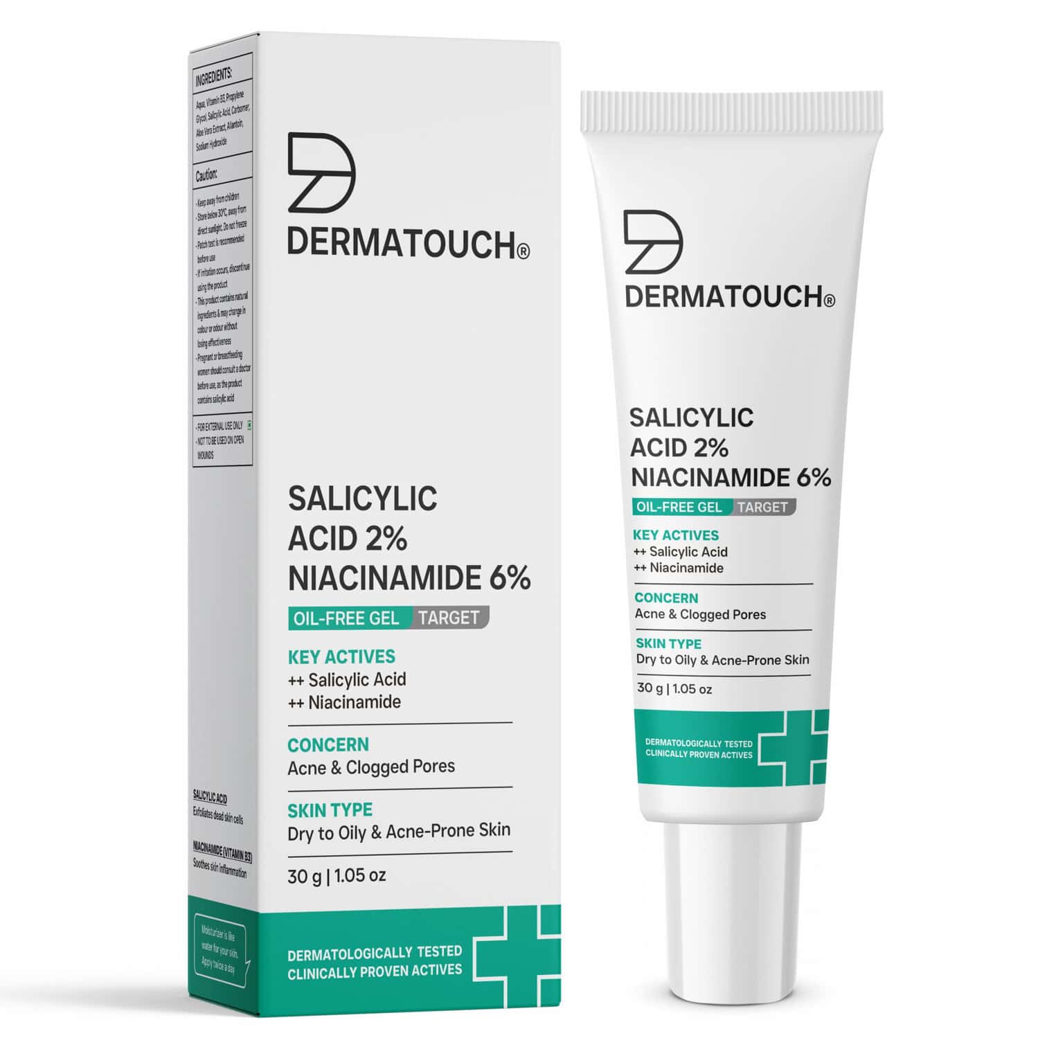 Dermatouch Salicylic Acid 2% Niacinamide 6% Anti-acne Oil-free Gel - 30g