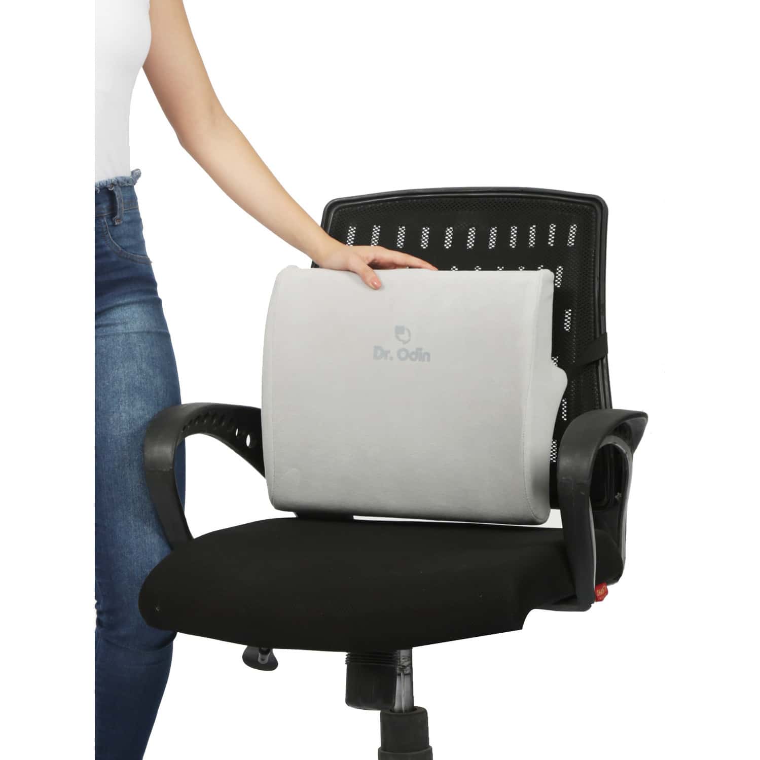 Dr. Odin Br-02 Back Rest Low - Ergonomic Lumbar Support Cushion Superior Comfort Posture Correction