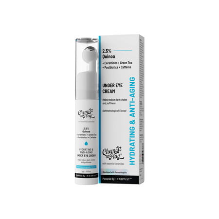 Chemist At Play Under Eye Cream | For Dark Circles, Puffiness, Wrinkles, Crows Feet | Hydrating 15gm