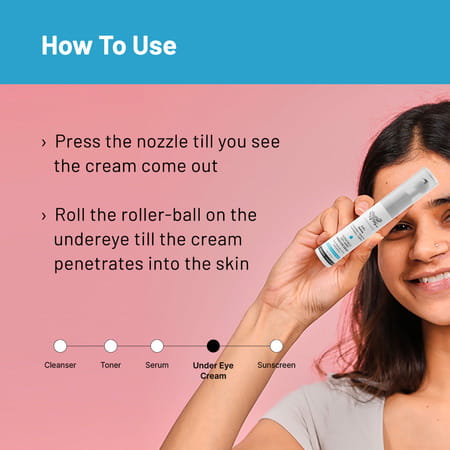Chemist At Play Under Eye Cream | For Dark Circles, Puffiness, Wrinkles, Crows Feet | Hydrating 15gm