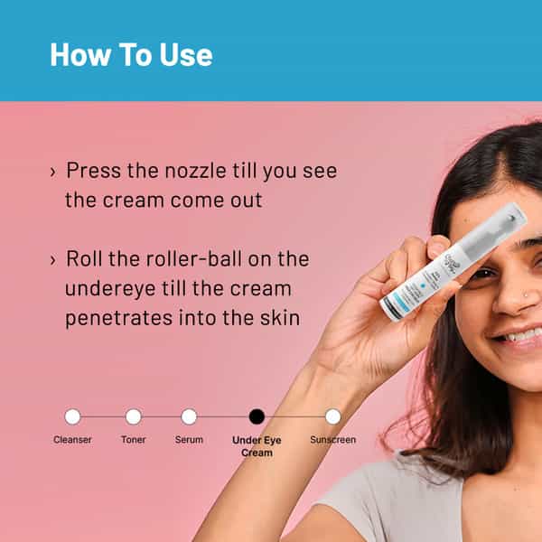 Chemist At Play Under Eye Cream | For Dark Circles, Puffiness, Wrinkles, Crows Feet | Hydrating 15Gm