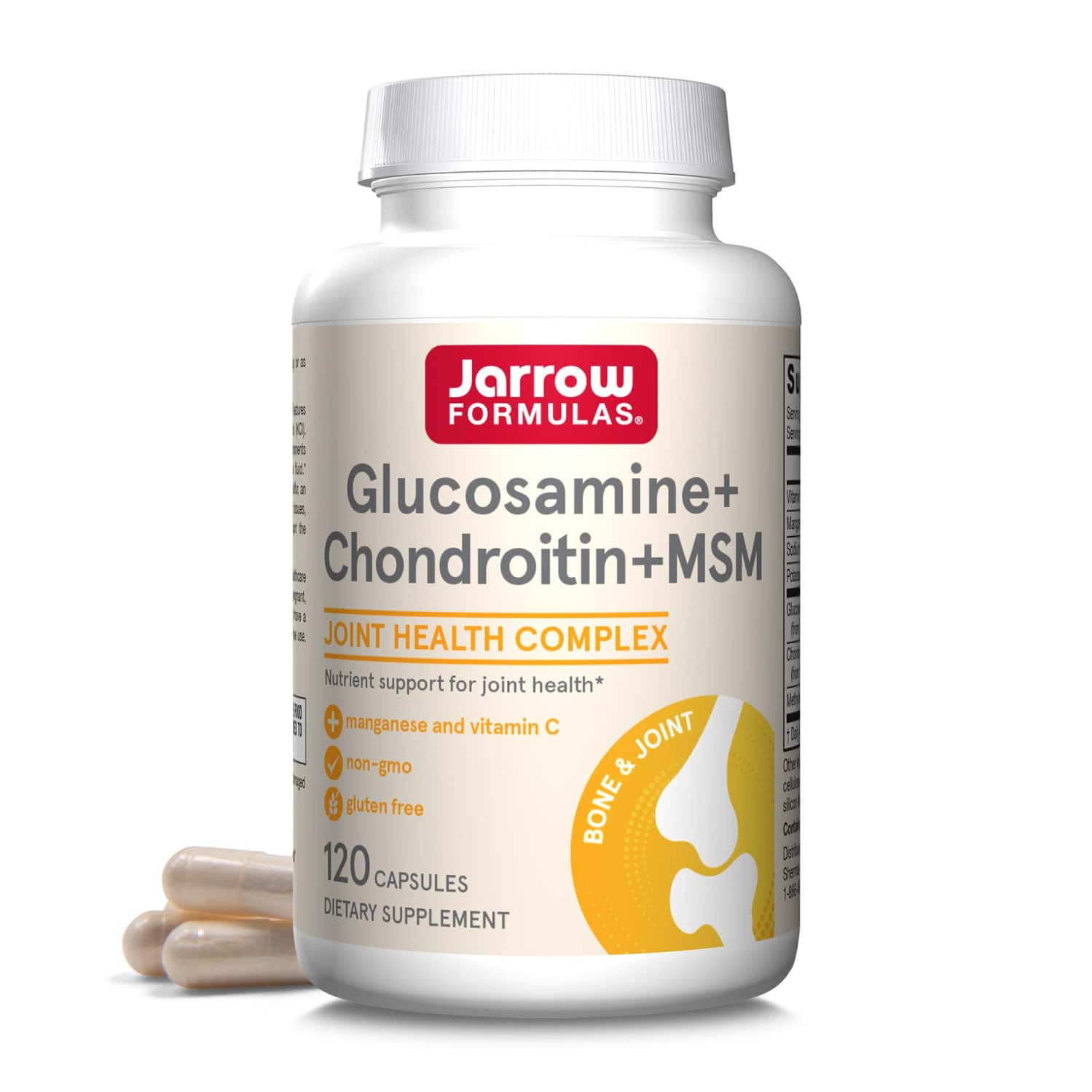 Jarrow Formulas Glucosamine Chondroitin Msm | 30 Capsules