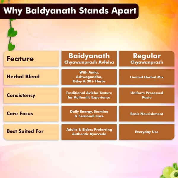 Baidyanath Ayurved Chyawanprash Avleha 1Kg | Immunity Booster