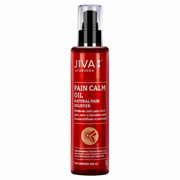 Jiva Pain Calm Oil | Relives Knee, Legs, Shoulder, Muscle & Joint Pain For Adults - 200Ml (Pack 1 )