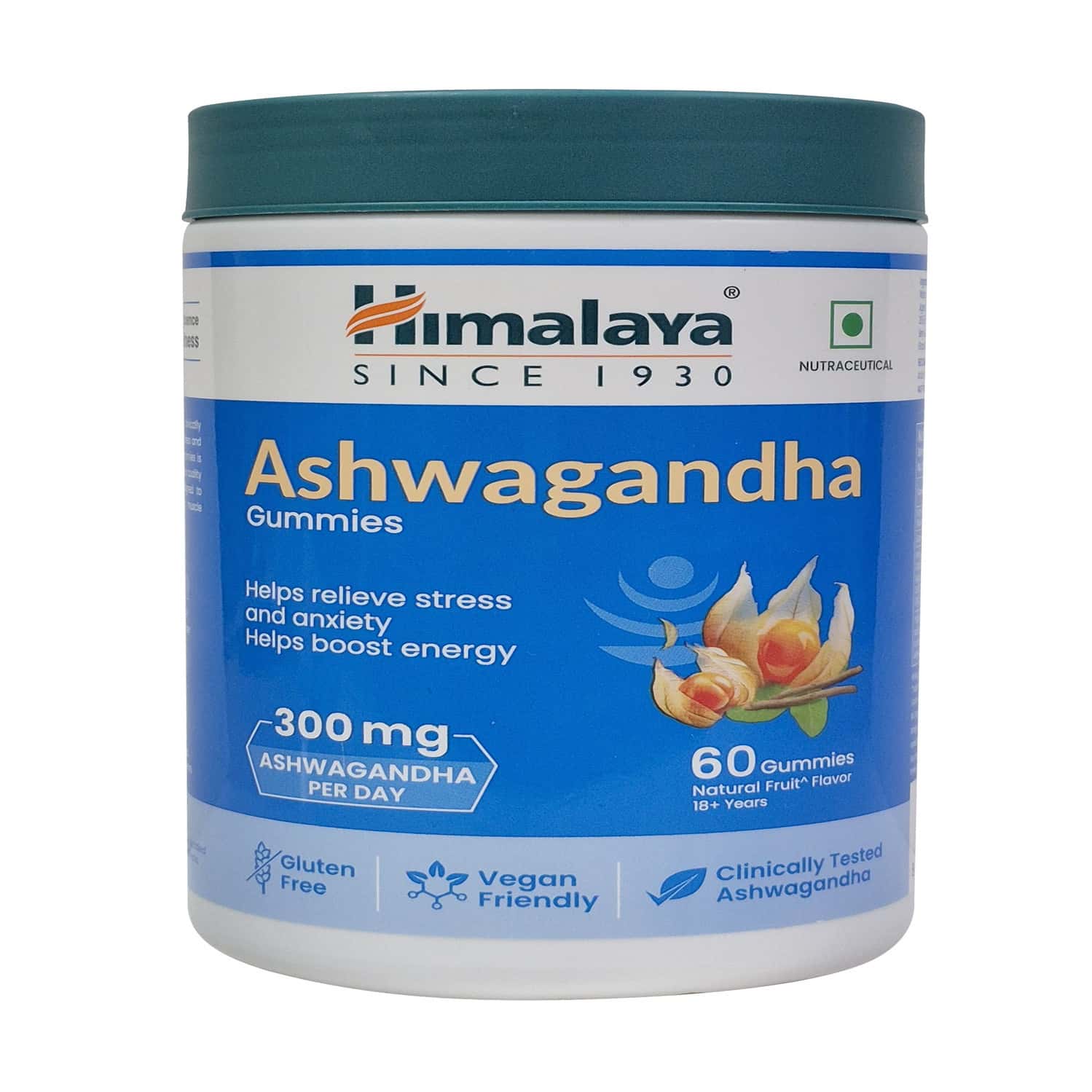 Himalaya Ashwagandha Gummies | Helps Relieve Stress And Anxiety |helps Boost Energy Bottle Of 60 Nos