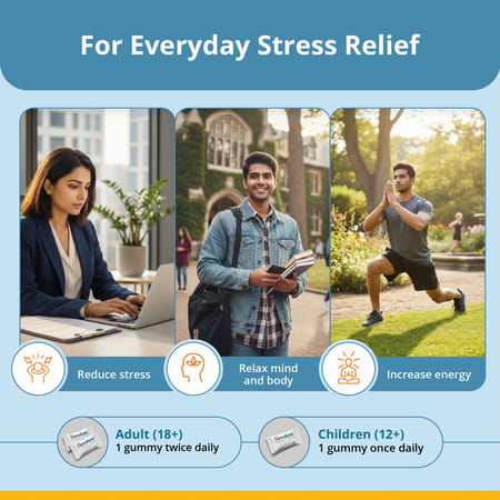 Himalaya Ashwagandha Gummies | Helps Relieve Stress And Anxiety |Helps Boost Energy Bottle Of 60 Nos