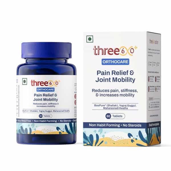Three60+ Pain Relief & Joint Mobility: Reduces Pain | Stiffness And Improves Mobility