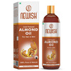 Newish Badam Rogan Oil | Sweet Almond Oil For Hair Body And Skin Unrefined 200Ml ( Pack Of 2)