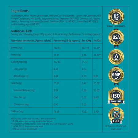 Proathlix Monster Bulk Gainer (Banana) 3 Kg