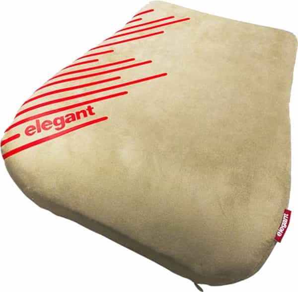 Elegant Cross Slim Back Support Pillow Beige