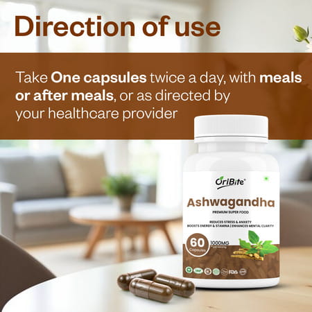 Oribite Beetroot 1000Mg Capsules For Stamina & Circulation 60 Capsules
