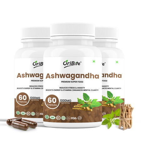 Oribite Beetroot 1000Mg Capsules For Stamina & Circulation 60 Capsules