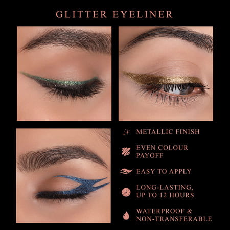 Manish Malhotra Beauty By Myglamm Glitter Eyeliner-Black Moon