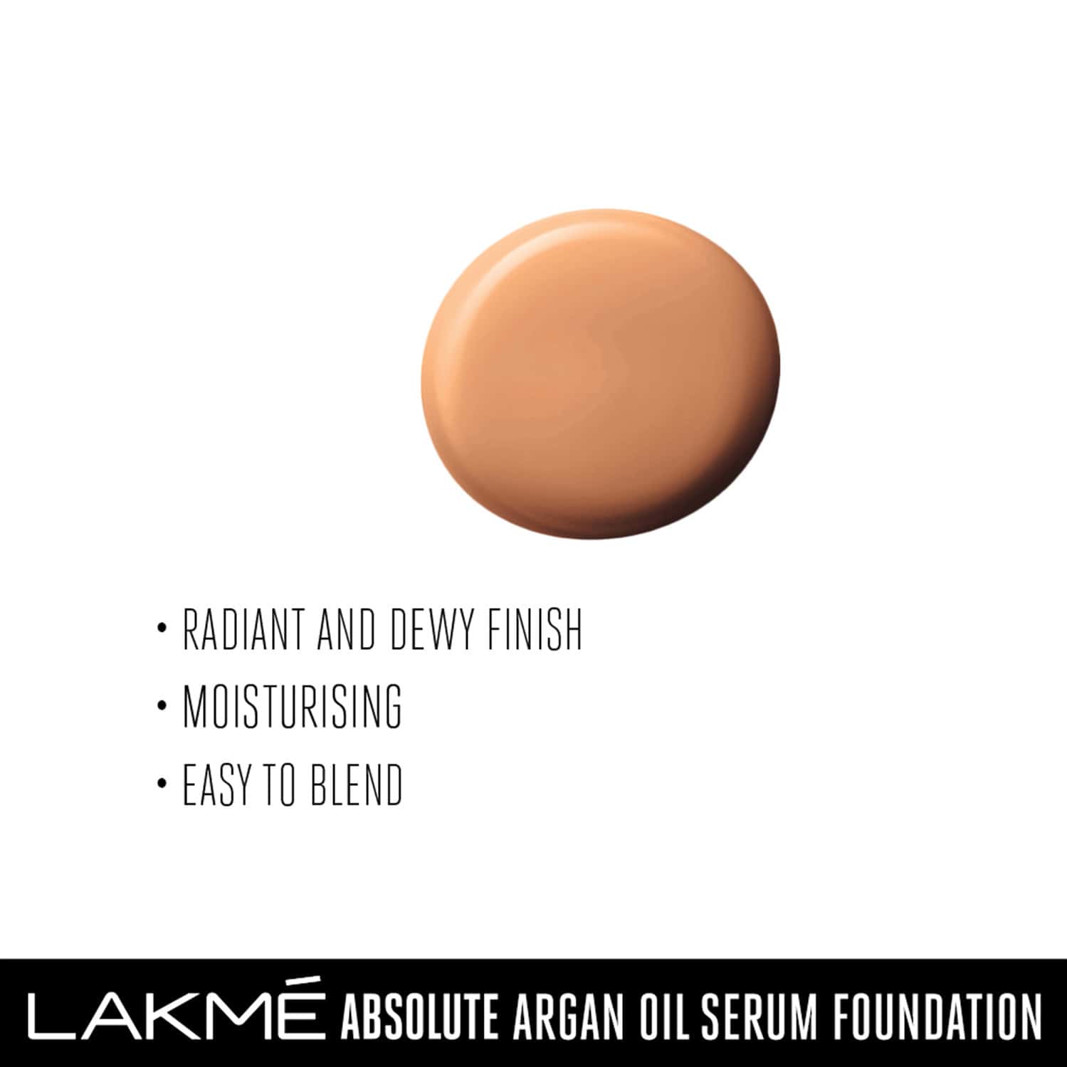 Buy LAKME ABSOLUTE ARGAN OIL SERUM FOUNDATION WITH SPF 45 SILK GOLDEN