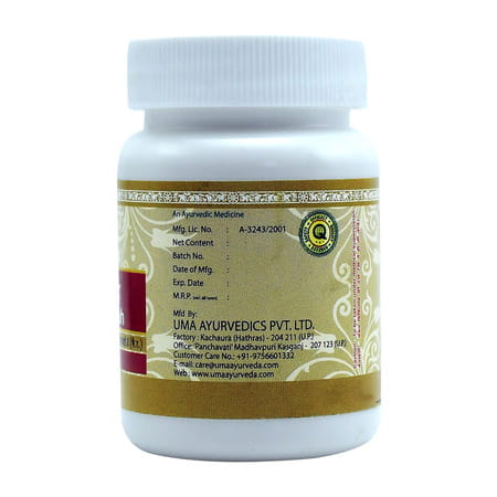 Uma Ayurveda Dhatri Lauha Ayurvedic Tablets 80 Tab