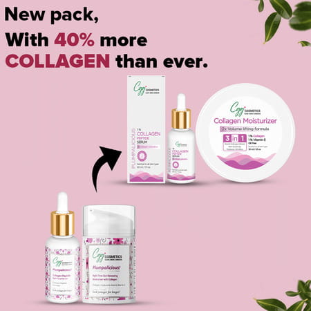 Cgg Cosmetics Collagen Serum 30ml And Moisturizer 50ml Combo Packs