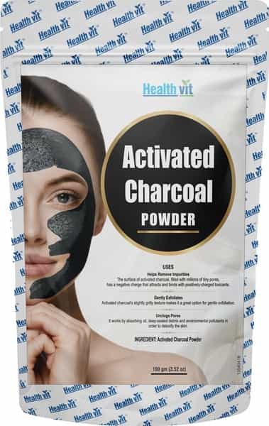Healthvit Activated Charcoal Powder Packet Of 100 G
