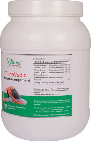 Naturz Ayurveda Trimoherbo - 900 Tablets (Pack Of 4)