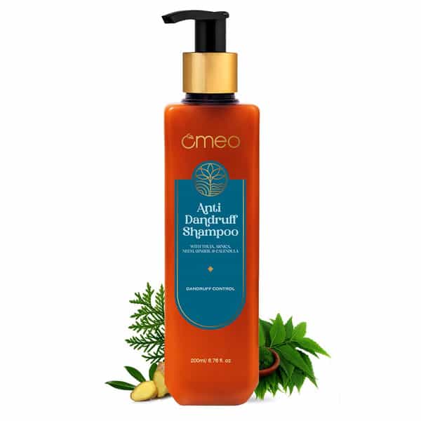 Omeo Anti Dandruff Shampoo | With Neem | Ginger | Arnica | Calendula & Thuja (200Ml)