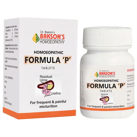 Baksons Homoeopathy Homoeopathic Formula P Tablet 40 No's