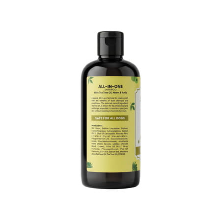 Bakson Veterinary All In One Shampoo With Tea Tree Oil Neem& Amla Paraben Free Shampoo 250 Ml