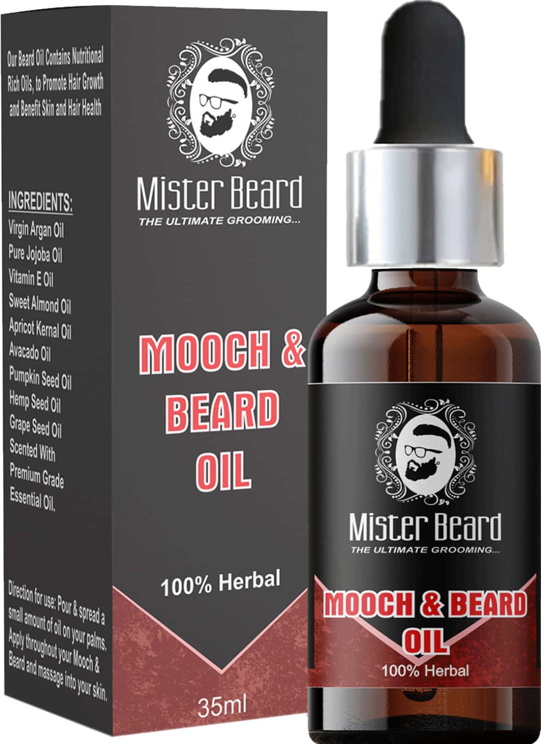 Buy MISTER BEARD MOOCH & BEARD OIL 35ML Online & Get Upto 60 OFF at