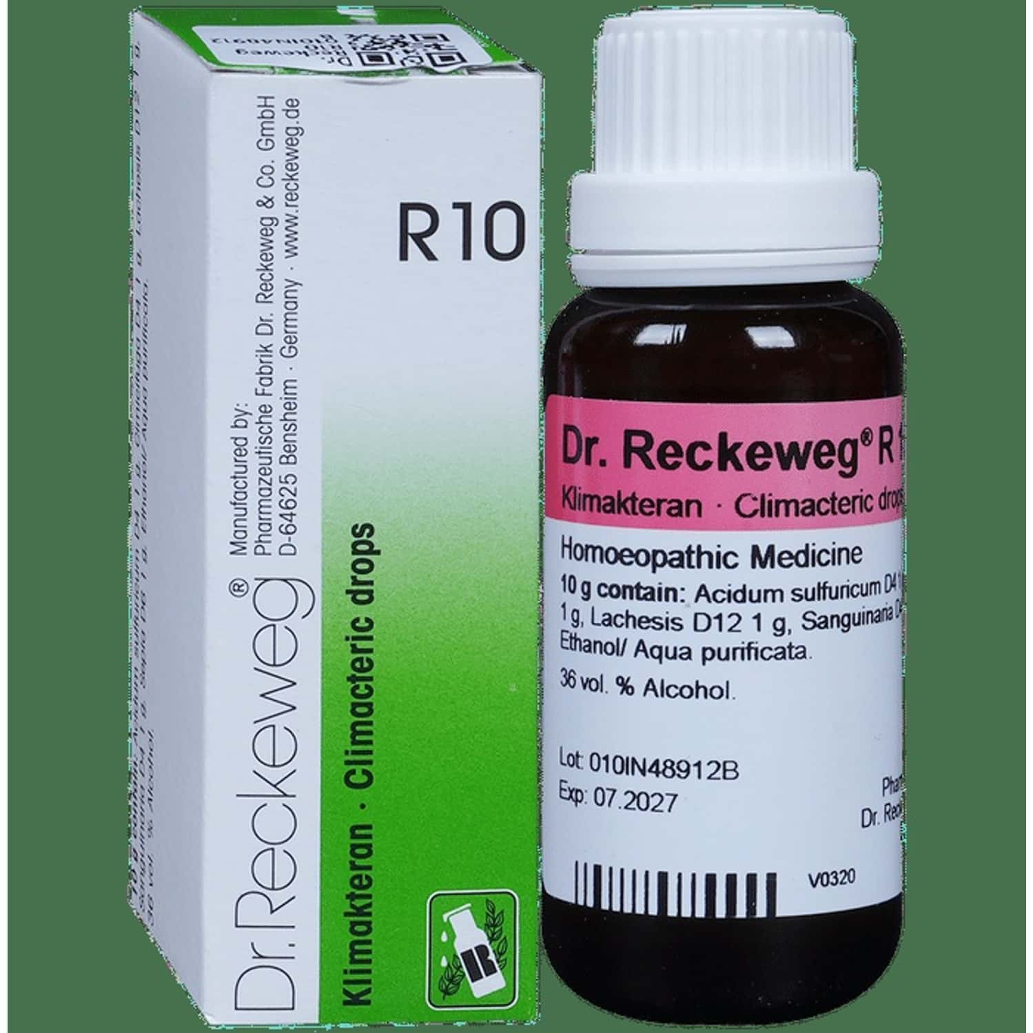 Dr. Reckeweg R10 Climacteric Drops 22 Ml