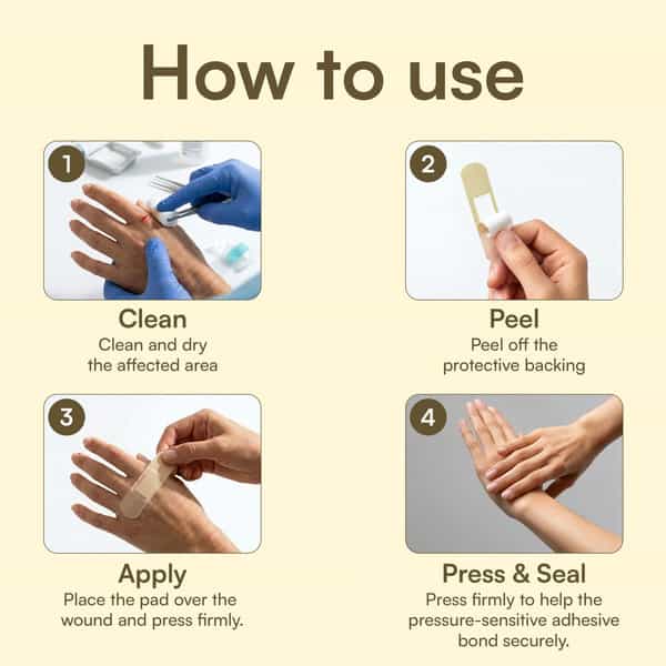 Bloody Brilliant Bamboo Bandages | Hypoallergenic | 100% Natural Fiber | 72X19 Mm | Pack Of 20