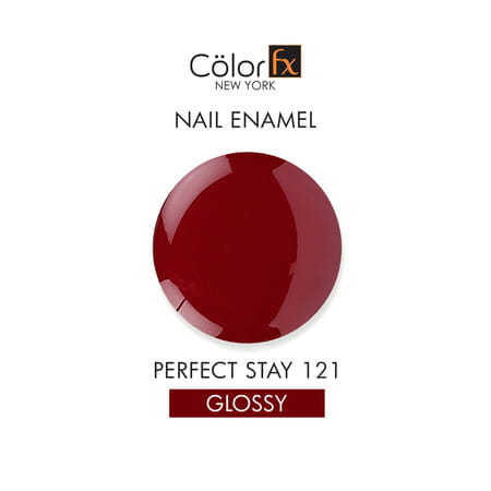 Color Fx Glossy Maroon Gel Long Lasting Nail Enamel 9 Ml