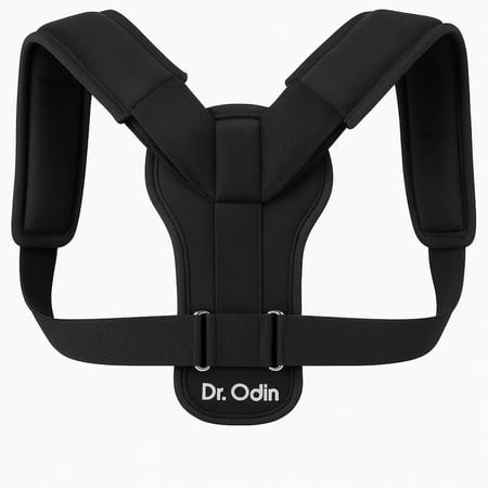 Dr. Odin Ocb101 Clavicle Brace - Premium Support For Clavicle & Upper Back | Unisex | Black | Medium