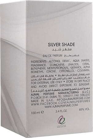 Ajmal Aristocrat Edp 75ml Perfume For Men And Silver Shade Edp 100ml Perfume For Men