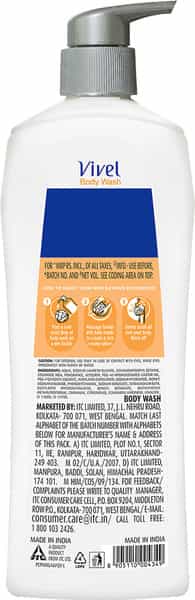 Vivel Body Wash Glycerin & Honey Moisturising Shower Gel For Glowing Skin 500Ml Pump