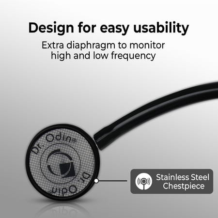 Dr. Odin Ost006 Dual Head Stethoscope| Paediatric And Adult Use 22 Inch Tube