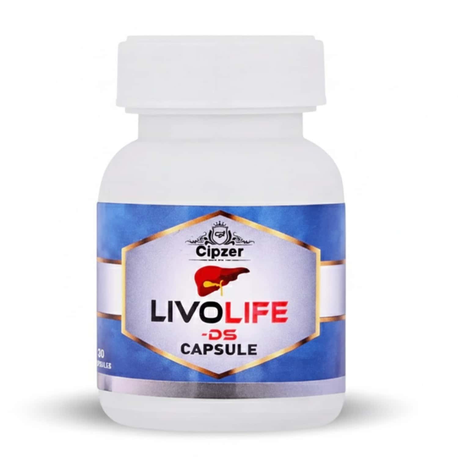 Cipzer Livolife Ds | Herbal Liver Tonic| For Liver Health & Reduces Fatty Liver Risk | 30 Capsules